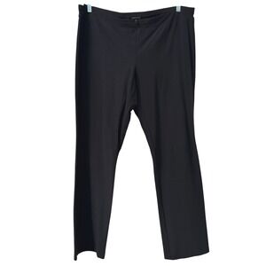 Eileen Fisher Pants XL Dark Gray Pull On Minimalist Lagenlook Comfort Travel